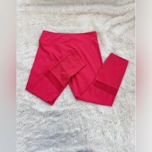 Zyia Leggings Hot Pink women's size 16-18 EUC Mesh Detail On Ankle Unique Design